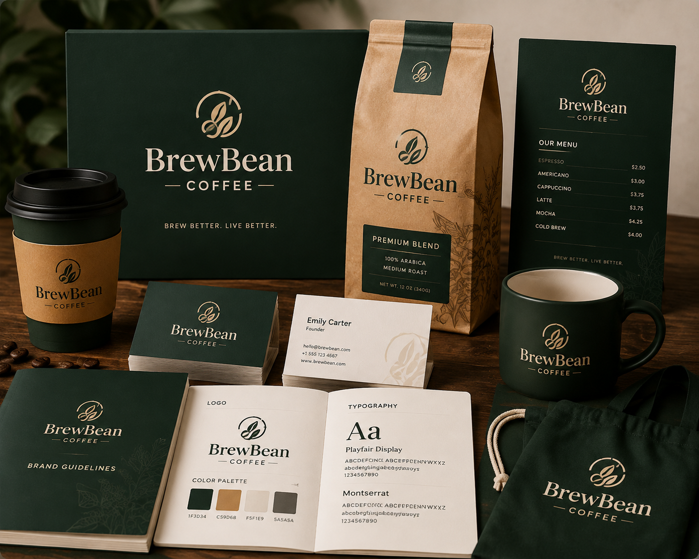 BrewBean Coffee Brand